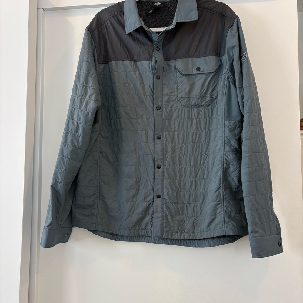 Kuhl Men's Two-Tone Quilted Jacket - Dark Gray and Black